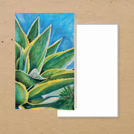Agave americana dotgrid notebook